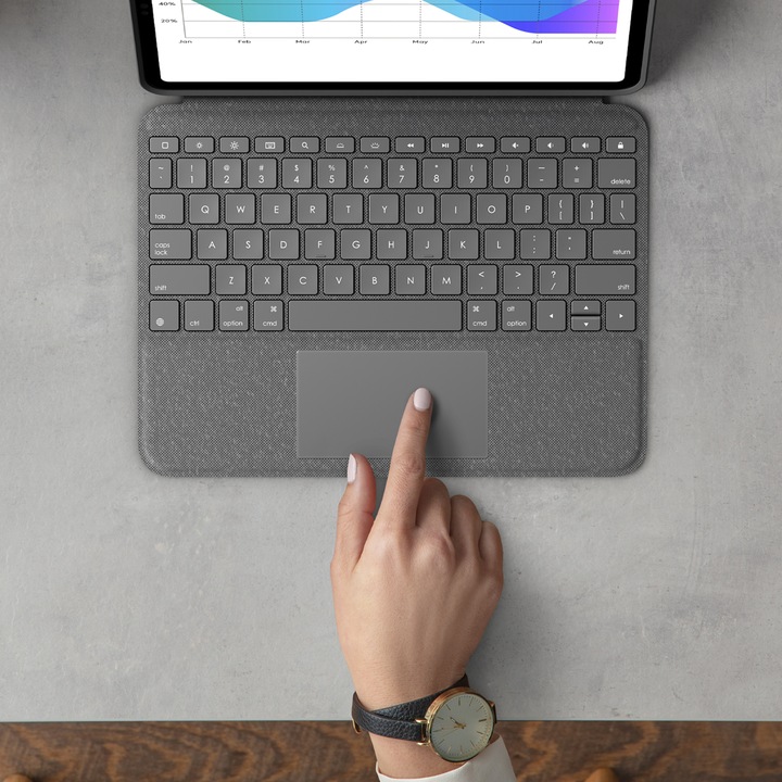 Image du produit Logitech Folio Touch (CH, iPad Pro 11 2018 (1. Gen), iPad Pro 11 2021 (3ème génération), iPad Pro 11 2020 (2. Gen), iPad Pro 11 2022 (4e génération))