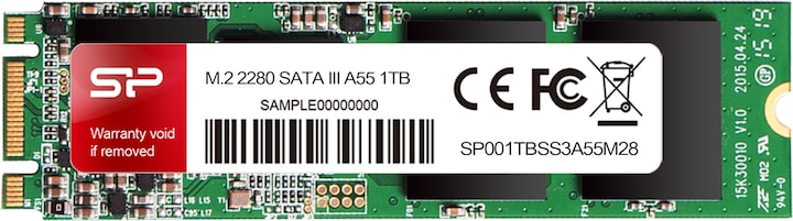 Actual product image Silicon Power A55 (1000 GB, M.2 2280)