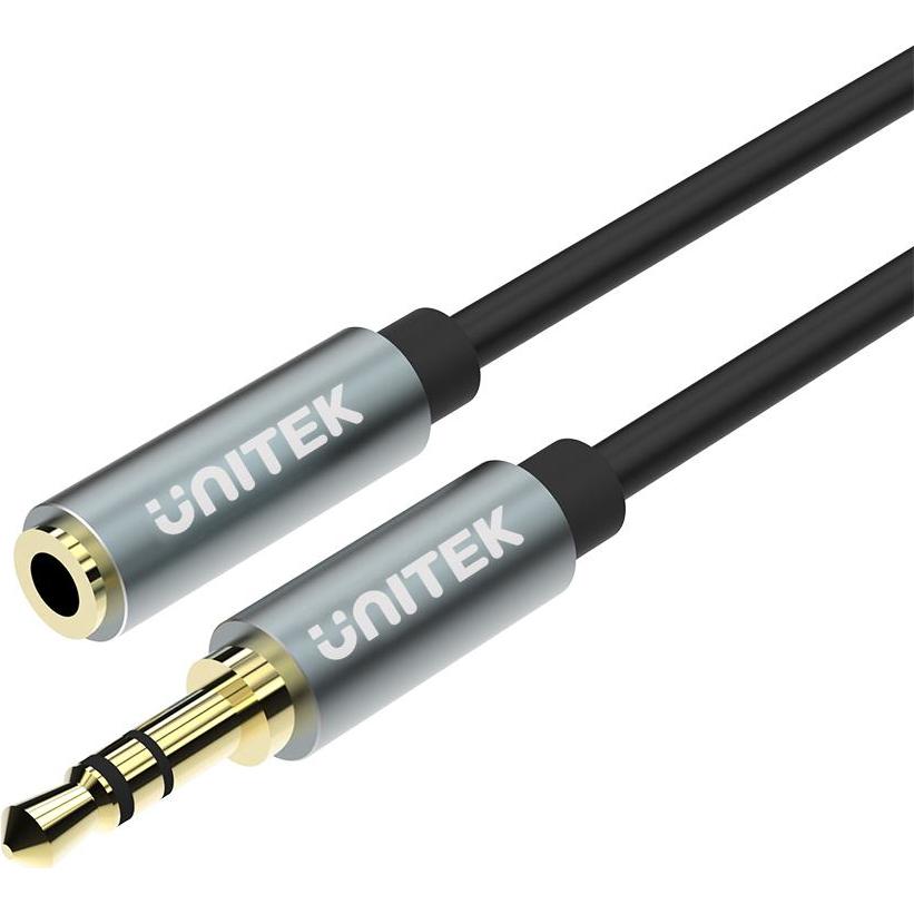 Thumbnail - Unitek MIJNIJACK-KABEL 3,5 MM (M) (1 m, 3.5mm Klinke (AUX)), Audio Kabel