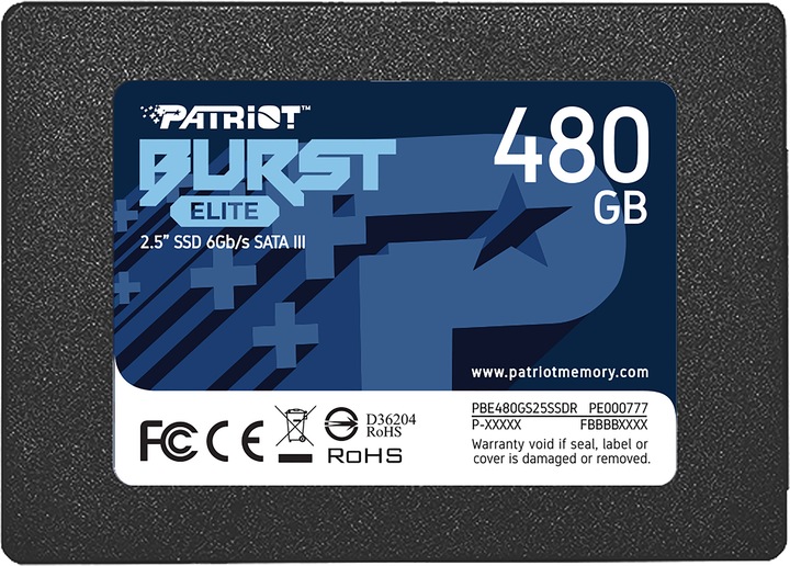 Patriot Burst Elite Serial ATA III (480 GB, 2.5")