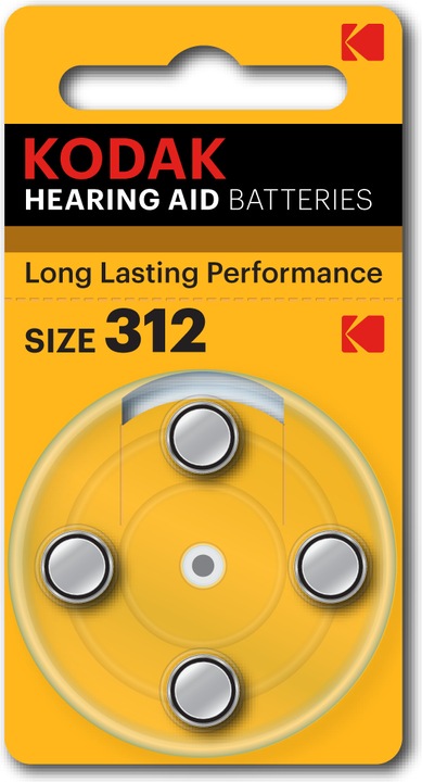 Immagine prodotto Kodak Apparecchio acustico 312 Batteria zinco-aria monouso (4 pz., A312)