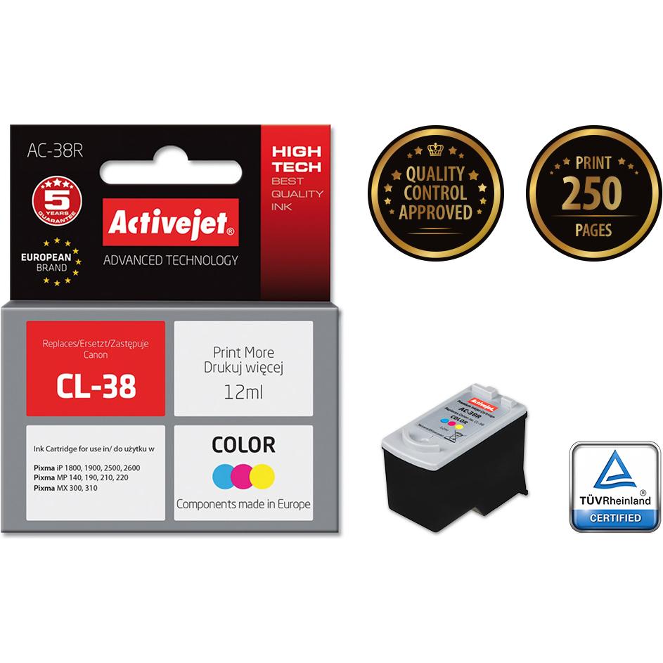 Thumbnail - Activejet, Druckerpatrone, for Canon CL-38 (M, C, Y)