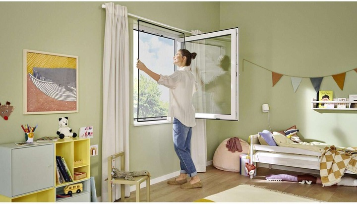 Actual product image tesa Clip-on insect screen clip-on frame for windows (120 x 140 cm)