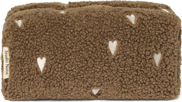 Studio Noos Brown Teddy Hearts Etui