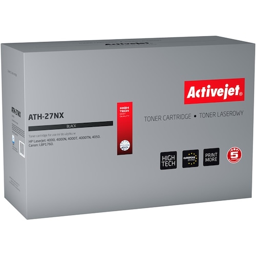 Activejet ATH-27NX Tonerkartusche (e) Kompatibel (BK), Toner