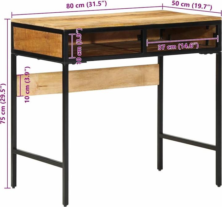 Image du produit vidaXL Schreibtisch (80 x 50 x 75 cm)