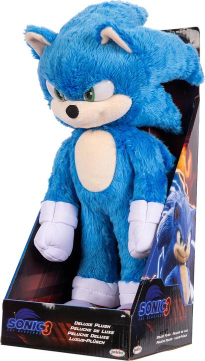 Actual product image Jakks Pacific Sonic the Hedgehog 3 (Movie) Plush 13 Inch Deluxe Sonic (33 cm)