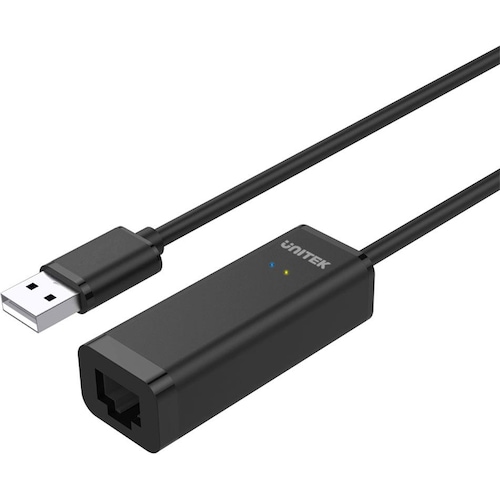 Unitek ADAPTER USB to FAST ETHE RNET, Y-1468 (USB, RJ45 (1x)), Netzwerkadapter, Schwarz