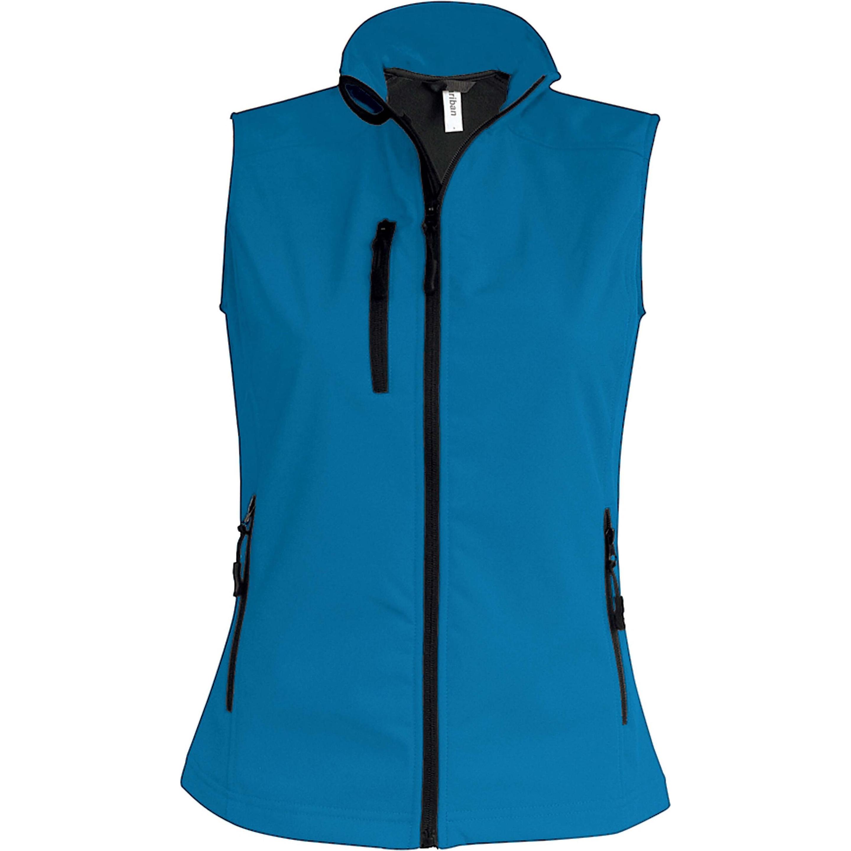 Kariban, Damen, Jacke, Sans Manche Softshell (XXL), Schwarz, XXL