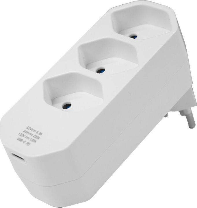 Actual product image Steffen Multiple adapter (Type 13, USB-C, 4x)