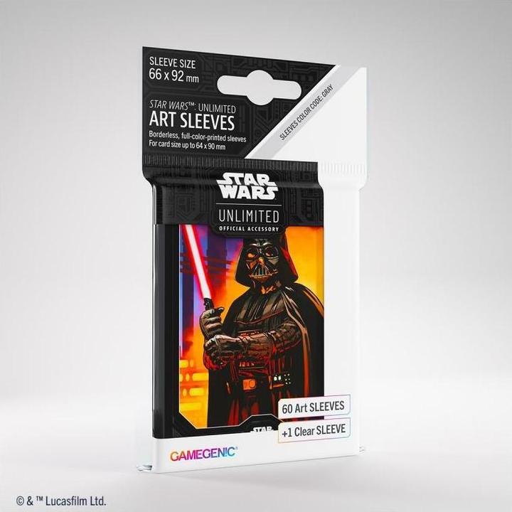 Actual product image Gamegenic GGS15029 - Star Wars: Unlimited Art Sleeves, Darth Vader
