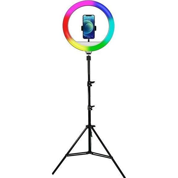 Wp Ringlicht Powerton 13" RGB LED Ringlicht, gross, einstellbare Lichtfarbe und -intensität, Telefon (Ringleuchte), Daue...
