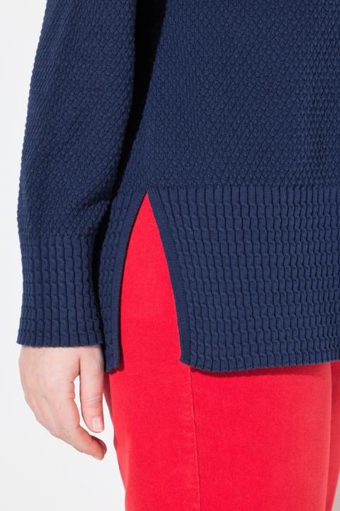 Produktbild Ulla Popken Strick-Troyer, Stehkragen, Zipper, Langarm (56)