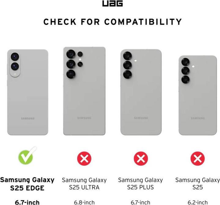 Immagine prodotto UAG Urban Armor Gear Dot Case con modulo magnetico (Samsung Galaxy S25 Edge)