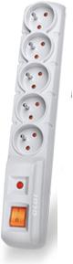 Produktbild HSK Acar F5 Verlängerungskabel 5 AC-Ausgänge Indoor/Outdoor (5 x, CEE 7/5, 1.50 m)
