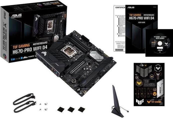 Actual product image ASUS TUF H670-PRO GAMING D4 (LGA 1700, Intel H670, ATX)