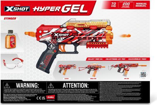 Produktbild Zuru X-SHOT Hyper Gel Stinger Blaster mit Gel-Kugeln