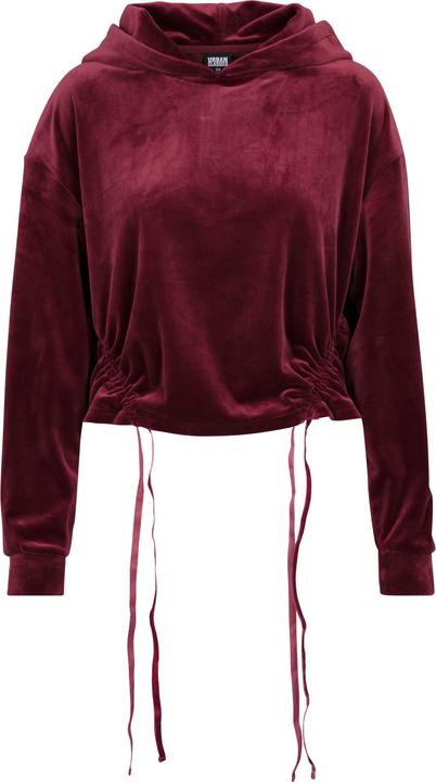 Actual product image Urban Classics UC Ladies Ladies Short Velvet Gathered Hoody (XL)