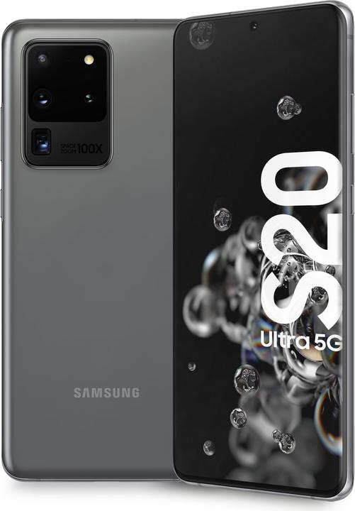 Samsung Galaxy S20 Ultra 5G (128 GB, Cosmic Gray, 6.90", Hybrid Dual SIM + eSIM, 108 Mpx, 5G)