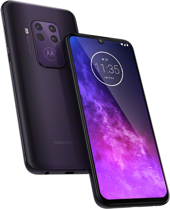 Produktbild Motorola one Zoom (6.4 Zoll) Dual-SIM Android 9.0 USB Typ-C Violett (128 GB, Cosmic Purple, Dual SIM, 4G)