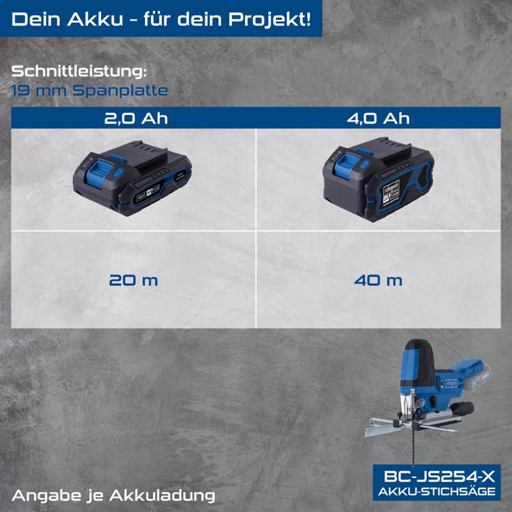 Produktbild Scheppach Akku-Stichsäge BC-JS254-X (DIY)