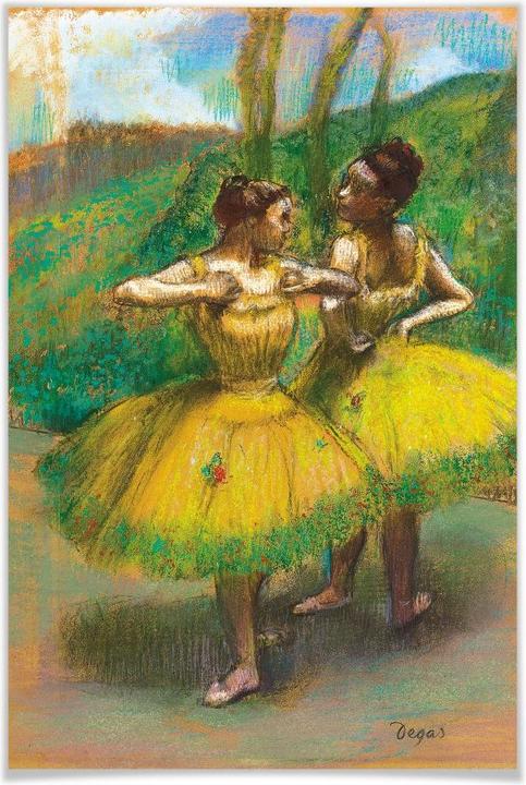 Immagine prodotto Trenddeko Degas - Due ballerine in giallo (30 x 45 cm)