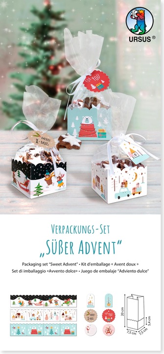 Produktbild Ursus Verpackungs-Set "Süsser Advent" (Geschenkbox, 20 x)