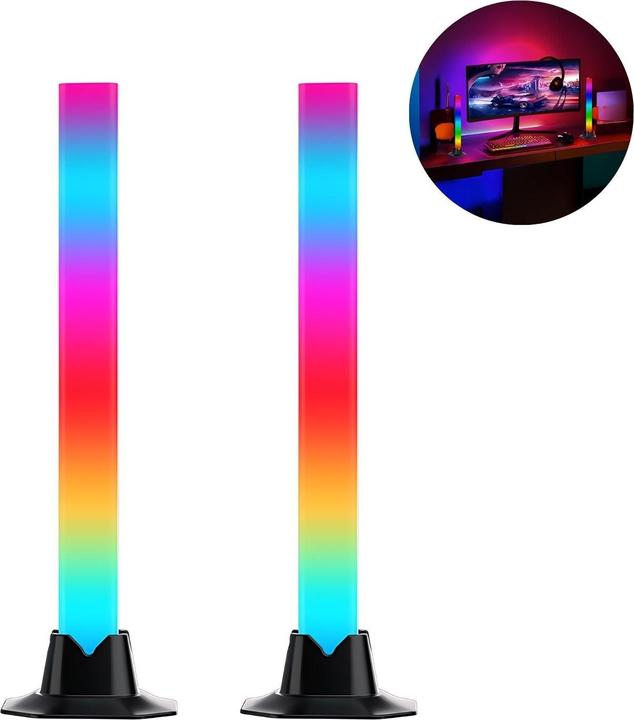 Actual product image Hermex 2er Set LED-Umgebungslicht Stehlampe Hintergrund-Beleuchtung Desktop-Licht