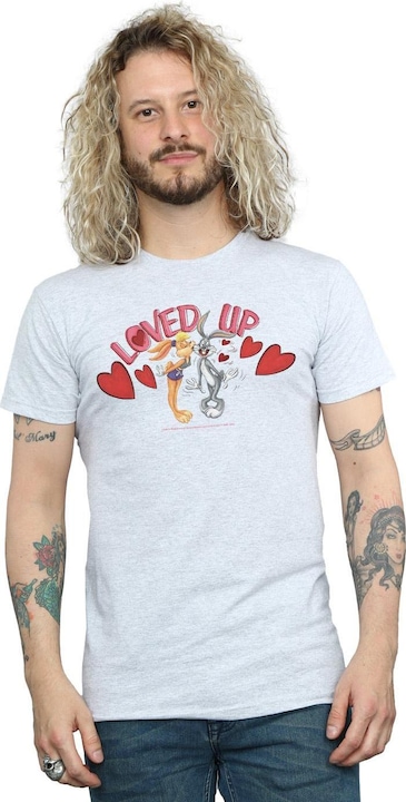 Immagine prodotto Looney Tunes Bugs Bunny And Lola Valentine's Day Loved Up Maglietta Uomo (4XL)