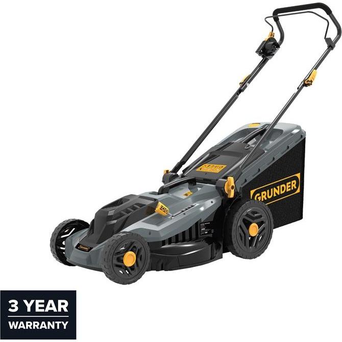 GCS, Accessori per macchinari da giardino, TAGLIAERBA A FILO 1800W 43CM GRUNDER (Tosaerba)