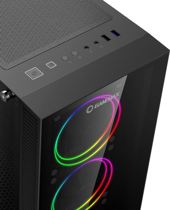 Produktbild GameMax Draco XD 7589 Ryzen 5 5500 32GB 1TB SSD RTX 5050 (1000 GB, 32 GB, AMD Ryzen 5 5500, GeForce RTX 5050)