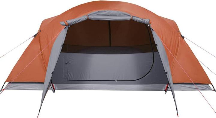 Produktbild vidaXL Campingzelt 8 Personen & Orange 360 x 430 x 195 cm 190T Taft (Kuppelzelt, 10.10 kg, 8 Personen)
