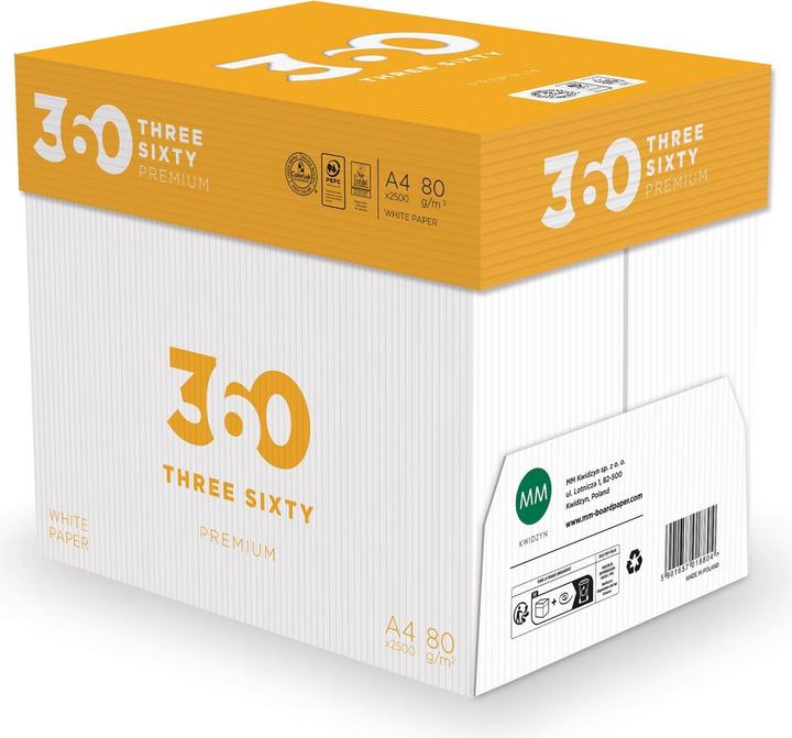 Actual product image 360 Everyday Premium A4 copy paper, high white, 80 g/m², 1 pallet (80 g/m², A4)