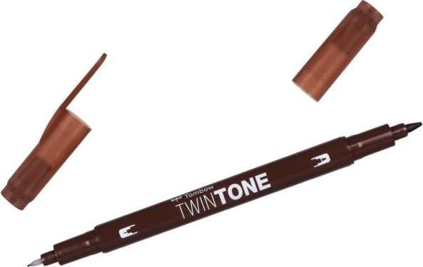 Immagine prodotto Tombow Penne in fibra Twintone (41, Chocolate, 1 x)