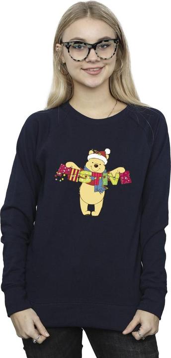 Actual product image Disney Womens/Ladies Winnie The Pooh Festive Sweatshirt (4XL)