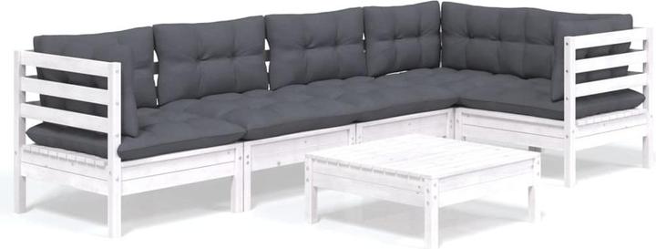 Charcoal, White