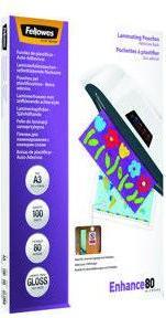 Image du produit Fellowes Feuille de plastification A3 80 mic autocollante - 100 pièces (A3, 100 pcs, 160 µm)