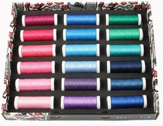 Produktbild Stickgarn-Box mit 72 Farben (260 m)