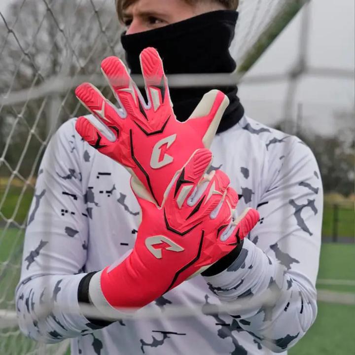 Produktbild Catch & Keep Fussballhandschuhe ViVor Crazy Orange Gr. 9 Torwart Goalie Handschuhe (9)