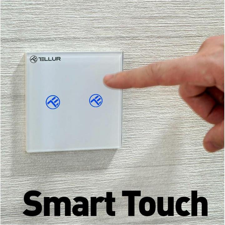 Immagine prodotto Tellur Interruttore WiFi intelligente, SS2N 2 porte 1800W 10A