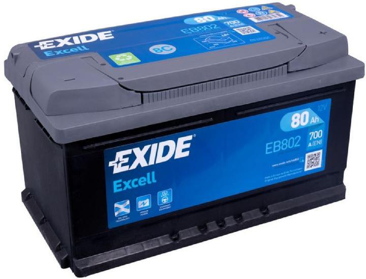 Actual product image Exide Excell (12 V, 80 Ah, 700 A)