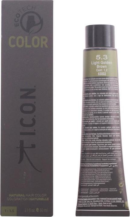 Immagine prodotto I.C.O.N. ECOTECH COLOR colore naturale #5.3 marrone chiaro dorato 60 ml (Marrone dorato chiaro)