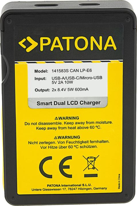 Produktbild Patona Smart Dual (Kamera Akku Ladegerät)