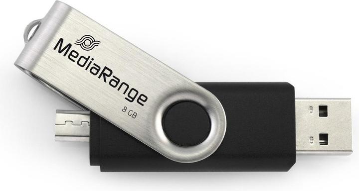 Produktbild MediaRange combo flash drive with micro USB (OTG) (8 GB, USB-A)