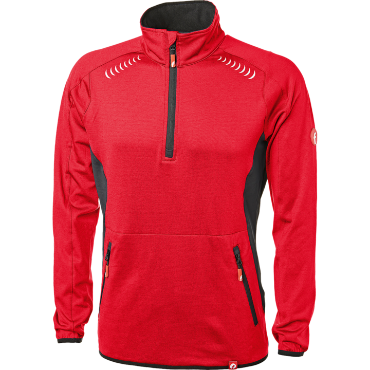 Actual product image Magni Tech fleece jumper red/black mottled size XL Fortis Elements (XL)