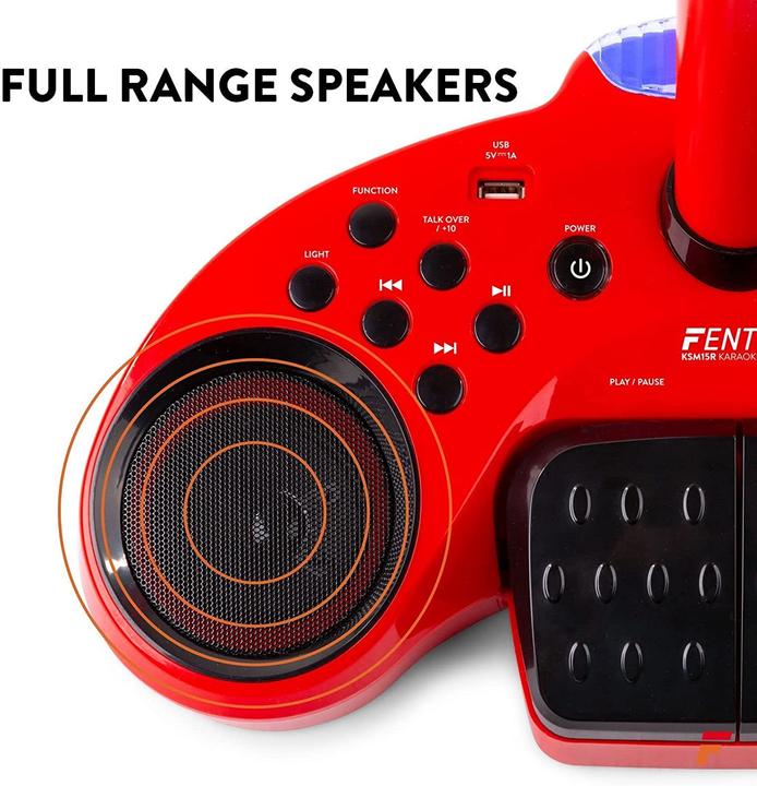Image du produit Fenton Station karaoké KSM15R rouge (Actif)