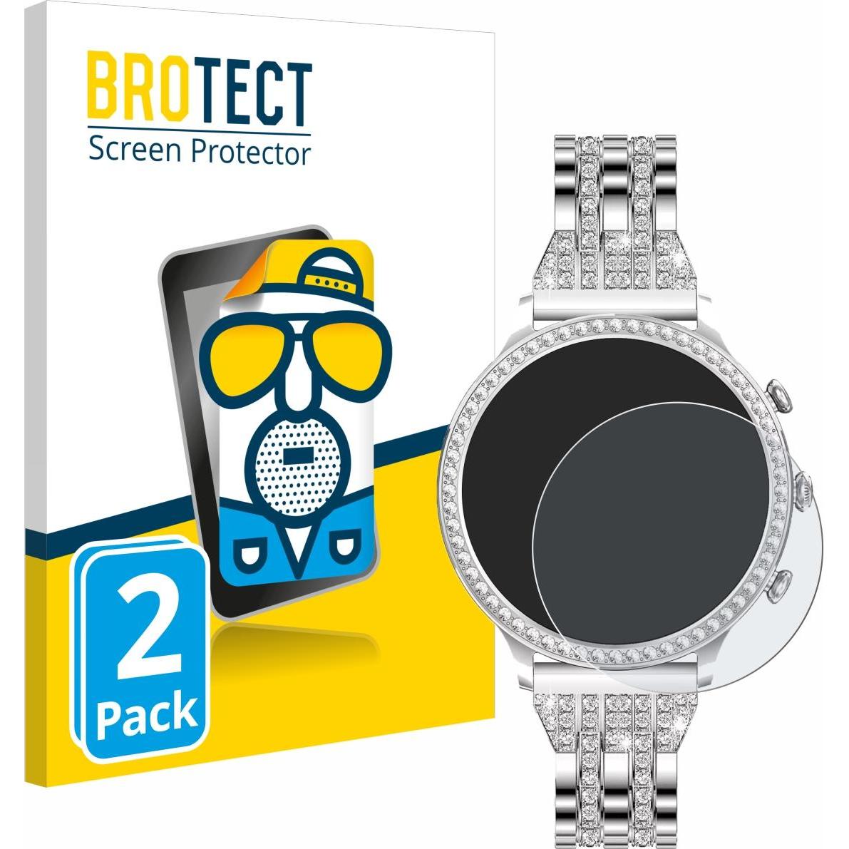 BROTECT Entspiegelungsfolie Displayschutz Displayschutzfolie Folie Matt, Smartwatch Schutzfolie, Schwarz