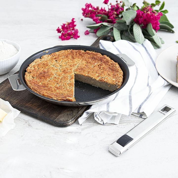 Produktbild Cristel Strate Amovible Edelstahlpfanne Antihaft Ø24cm (24 cm, Bratpfanne, Edelstahl)