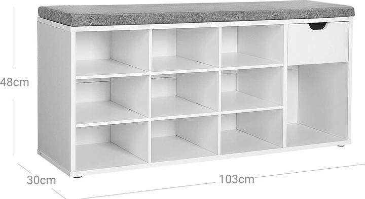 Actual product image Vasagle Benchy (103 x 30 x 48 cm)