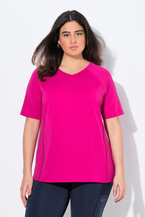Produktbild Ulla Popken T-Shirt, UV-Schutz 50+, V-Ausschnitt, Halbarm (46, 48)